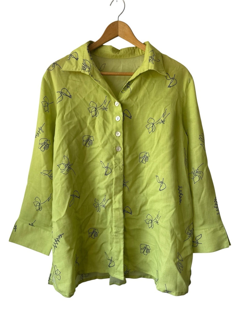 Fridaze Linen Redefined Hope Linen Blouse (XL) - Picture 3 of 8